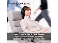 Sony WH-1000XM4C støydempende trådløse over-øre-hodetelefoner (lavendel) Hodetelefoner