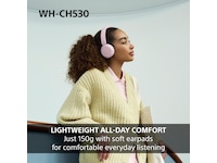 Sony WH-CH530 trådløse Bluetooth-hodetelefoner (rosa) Hodetelefoner
