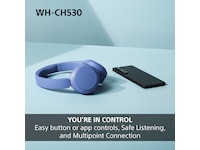 Sony WH-CH530 trådløse Bluetooth-hodetelefoner (rosa) Hodetelefoner