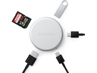 Satechi OntheGo 5-i-1 Multiport-adapter (sølv) Dockingstasjon & USB-HUB