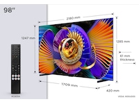 TCL C7L 98" SQD-Mini LED Smart TV (2026) Over 80 tommer TV