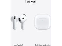 AirPods 5 med trådløst ladeetui Ørepropper