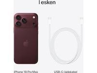 iPhone 18 Pro Max 256GB (burgundy) Mobiltelefoner