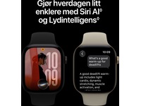 Apple Watch Series 12 GPS + LTE 46mm Aluminium (light gold) Smartklokker
