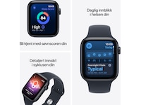 Apple Watch SE 3 GPS 40mm aluminium (starlight) Smartklokker