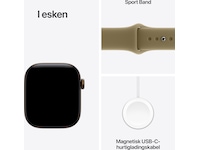 Apple Watch Series 12 GPS 42mm Aluminium (dark bronze) Smartklokker