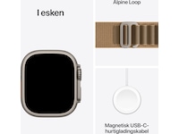 Apple Watch Ultra 4 GPS + LTE 49mm Titanium (natural) Smartklokker