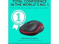Logitech M185 Trådløs Mus Rød Mus