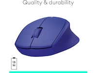 Logitech M330 Silent Plus Trådløs Blå Mus