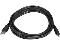 USB-A til USB Micro-B kabel 3m (sort) USB-kabler