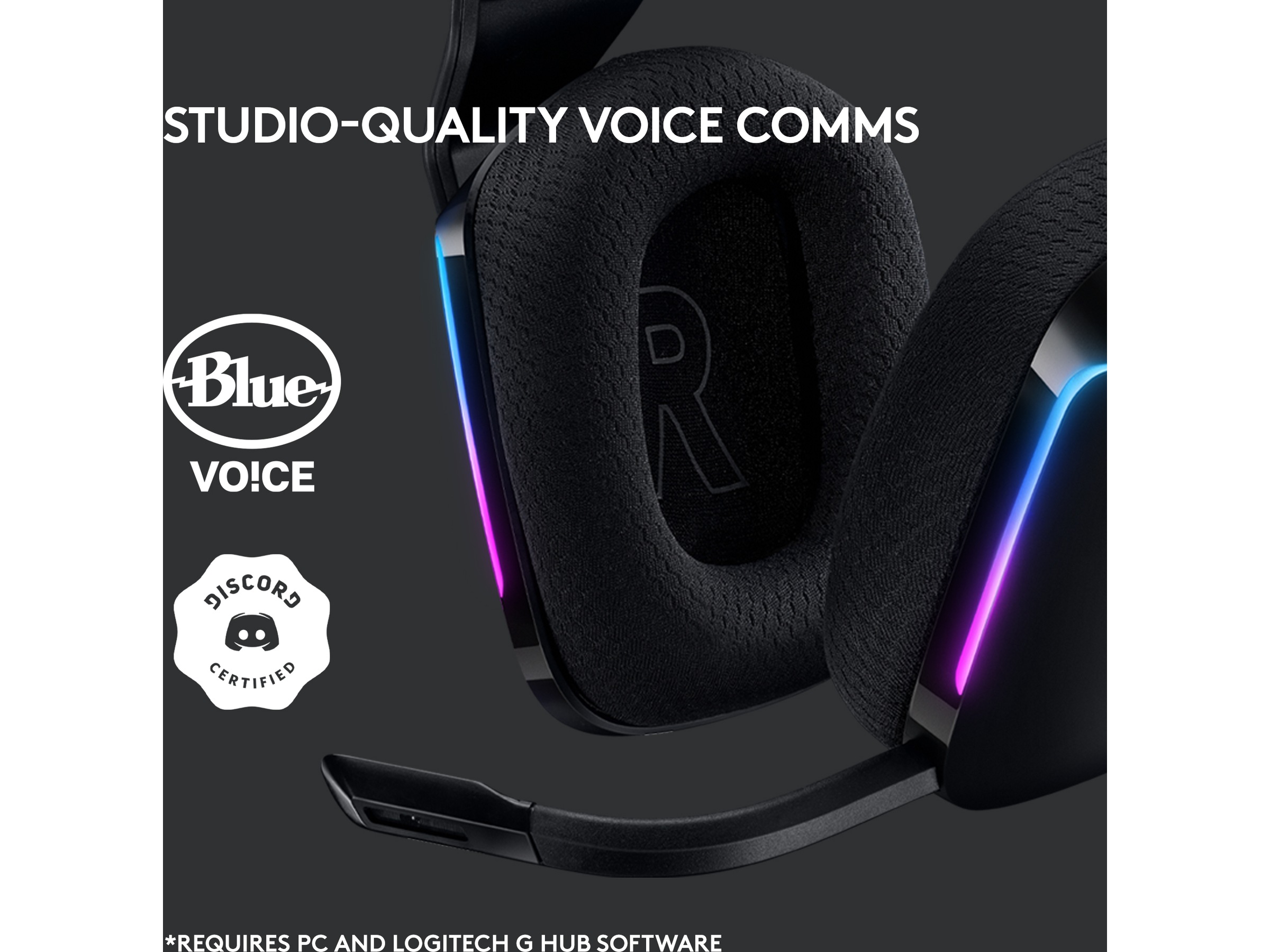 Logitech G733 LIGHTSPEED Trådløst Gaming Headset (sort) Gaming headset