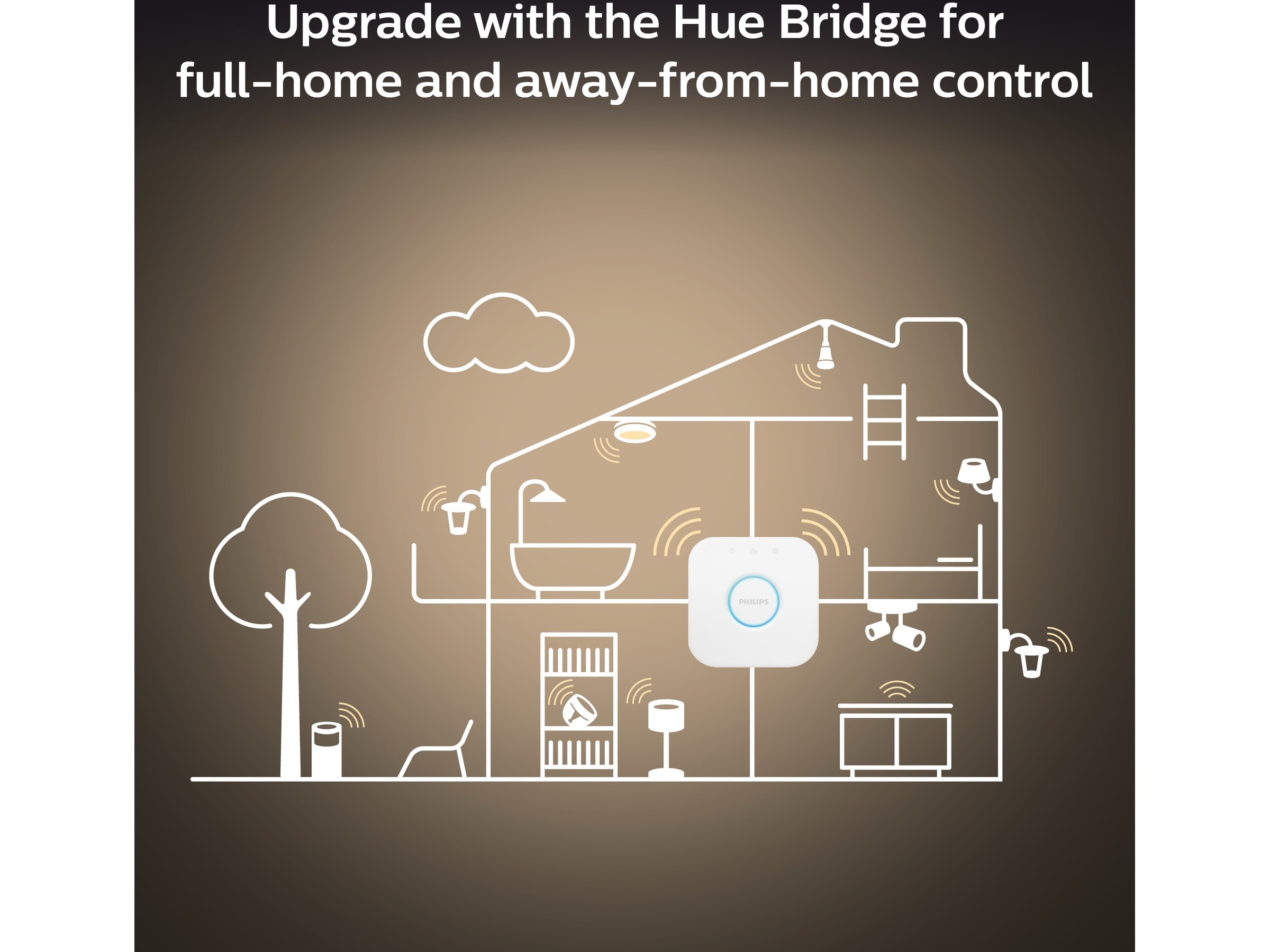 Philips Hue Enrave, medium taklampe (sort) Taklampe