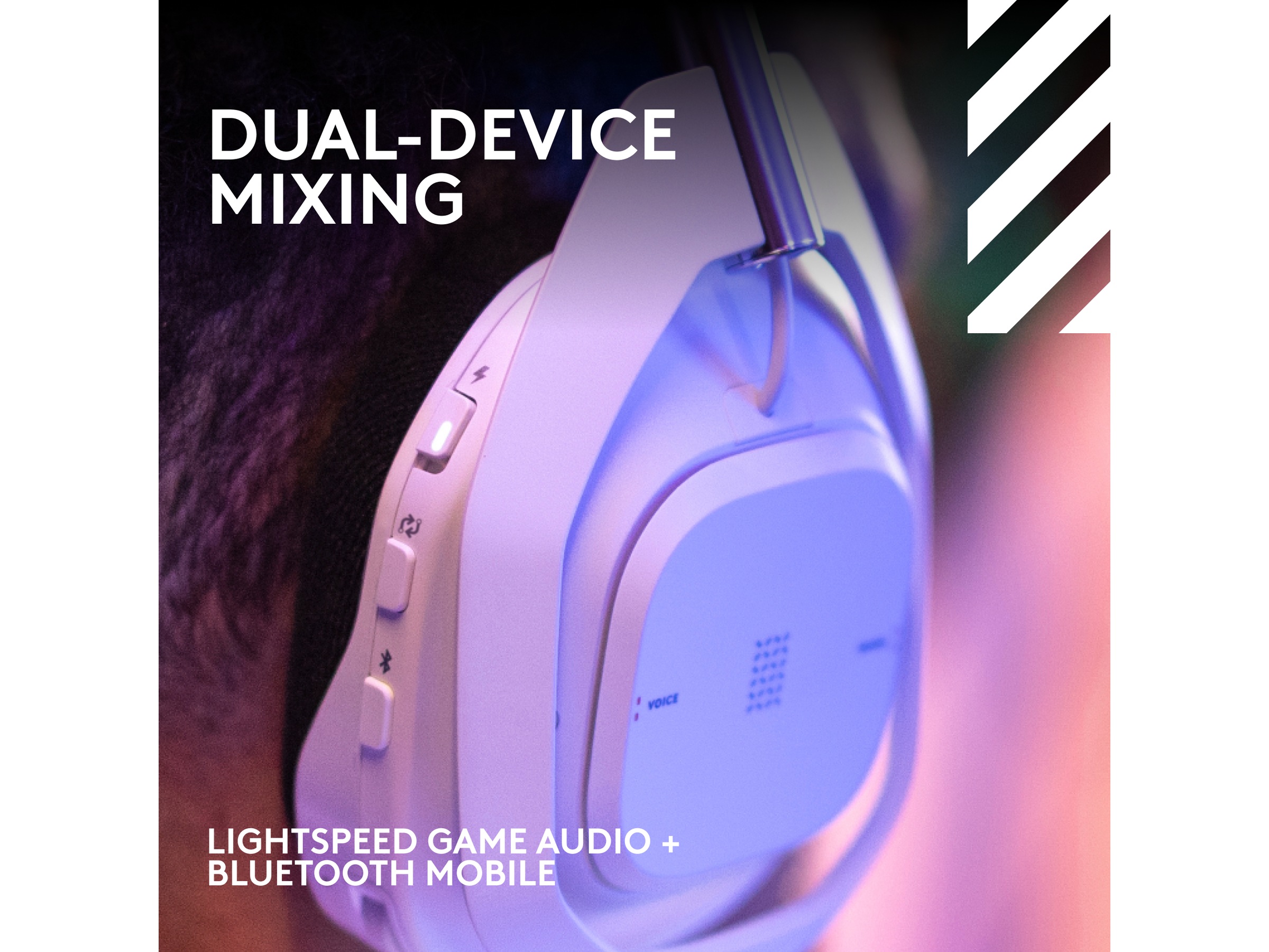 Astro A50 X LIGHTSPEED Trådløst Gaming headset + ladestasjon (hvit) Gaming headset