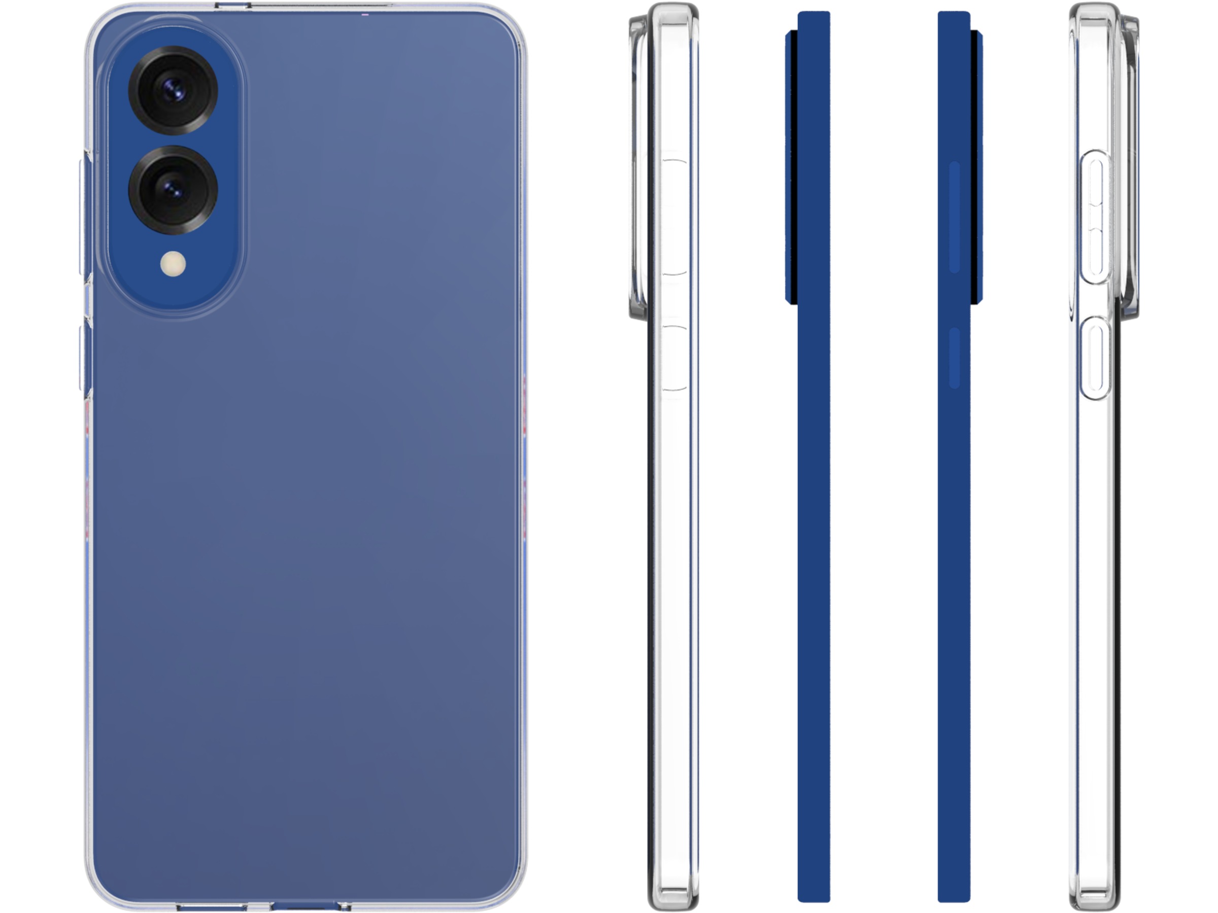 iiglo Galaxy S25 Edge Clear Case (gjennomsiktig) Deksel til mobiltelefon