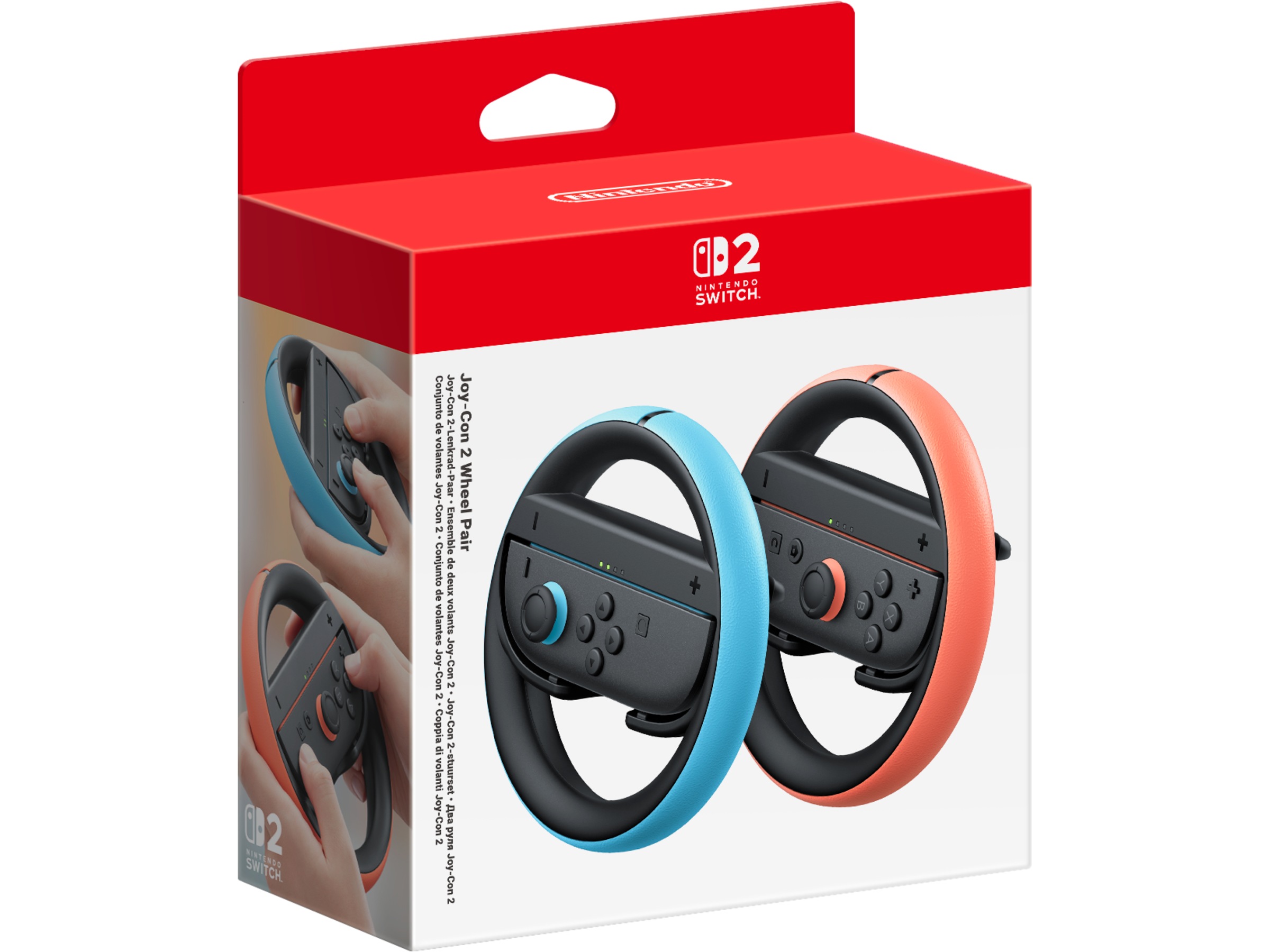 Nintendo Switch 2 Joy-Con 2 Wheel Pair (light blue/light red) Tilbehør