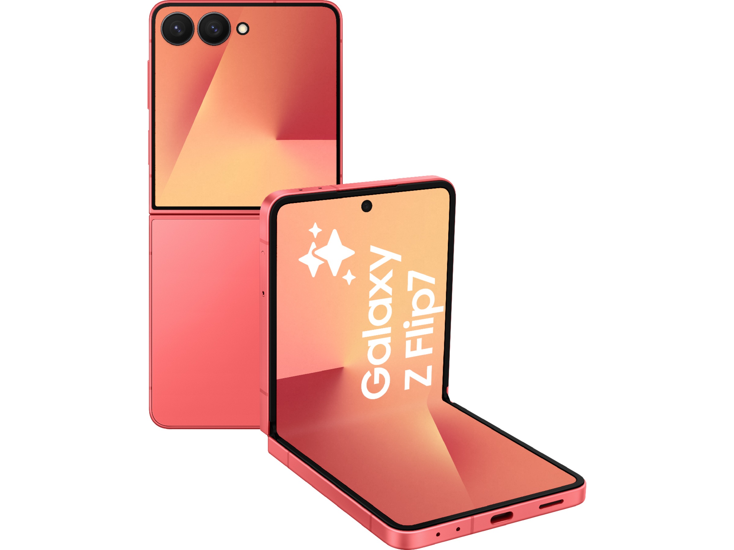 Samsung Galaxy Z Flip7 256GB (coral red) -B-Grade Demo mobiltelefoner