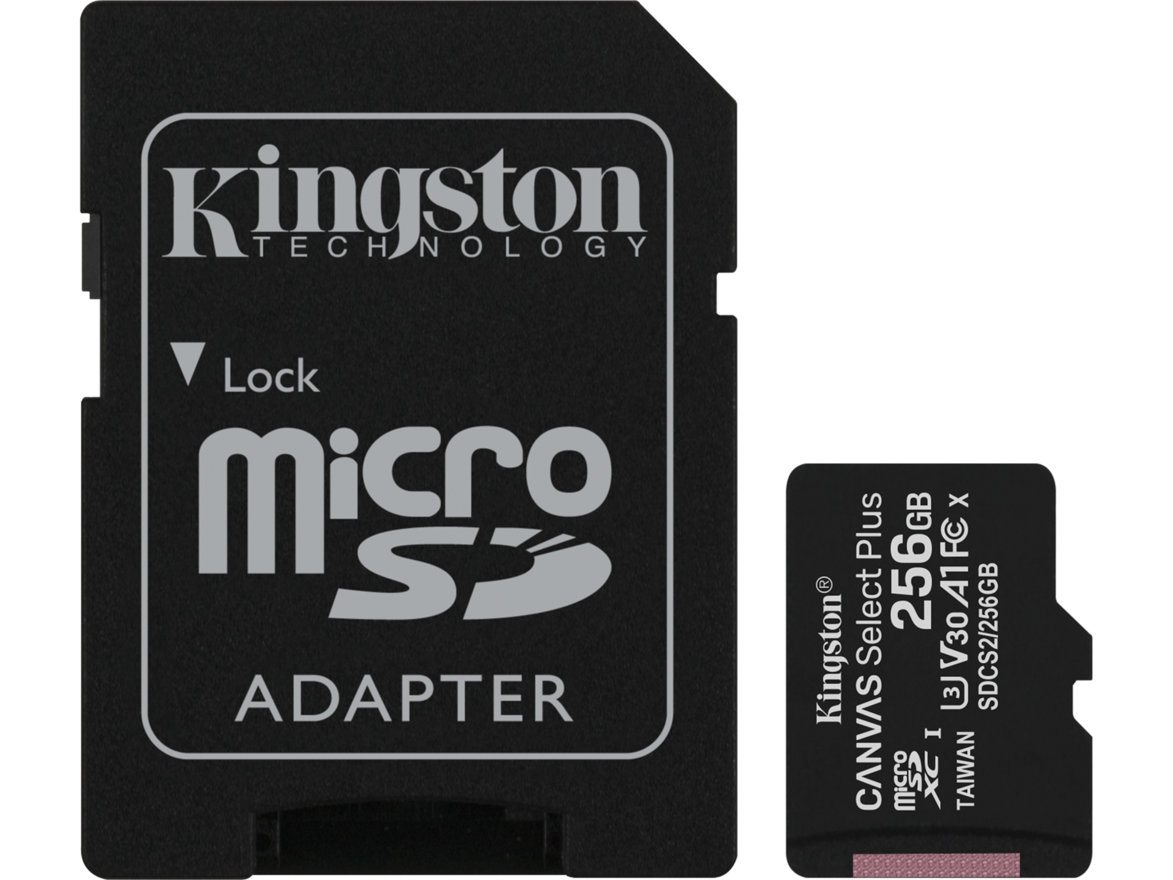 Kingston Canvas Select Plus microSD 256GB Minnekort til foto & video
