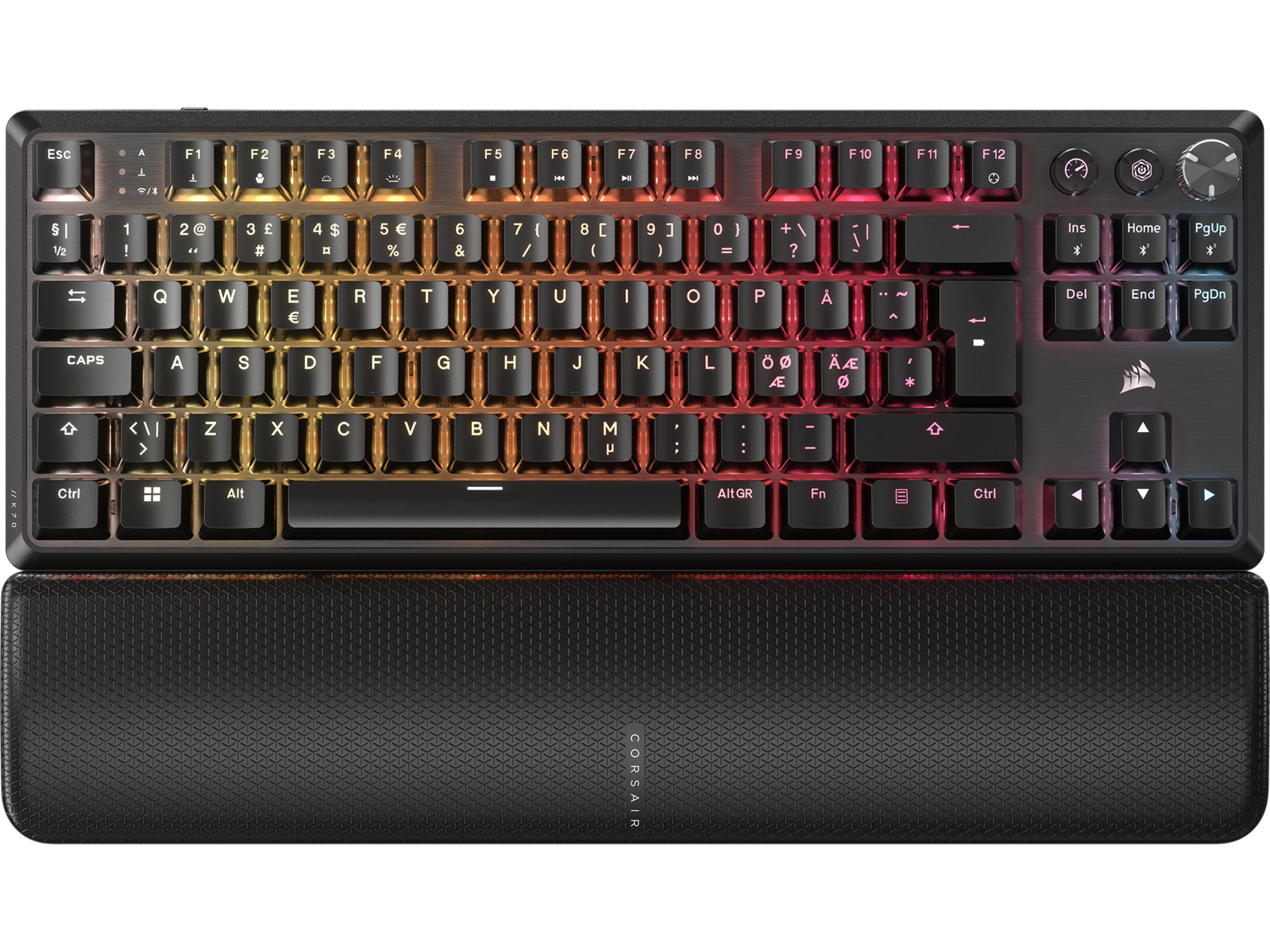 Corsair K70 Core TKL RGB trådløst gamingtastatur (sort) Gamingtastatur