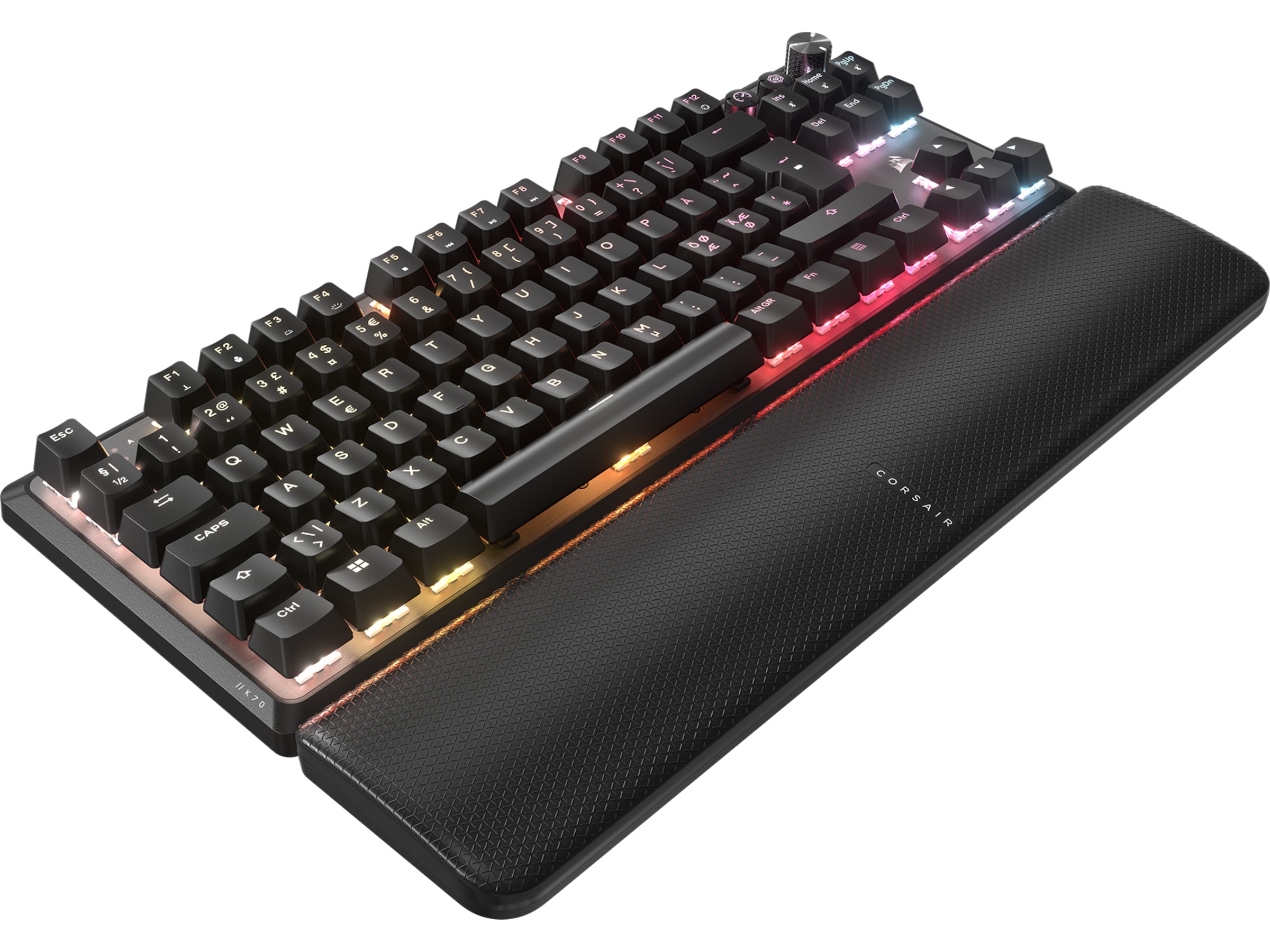 Corsair K70 Core TKL RGB trådløst gamingtastatur (sort) Gamingtastatur
