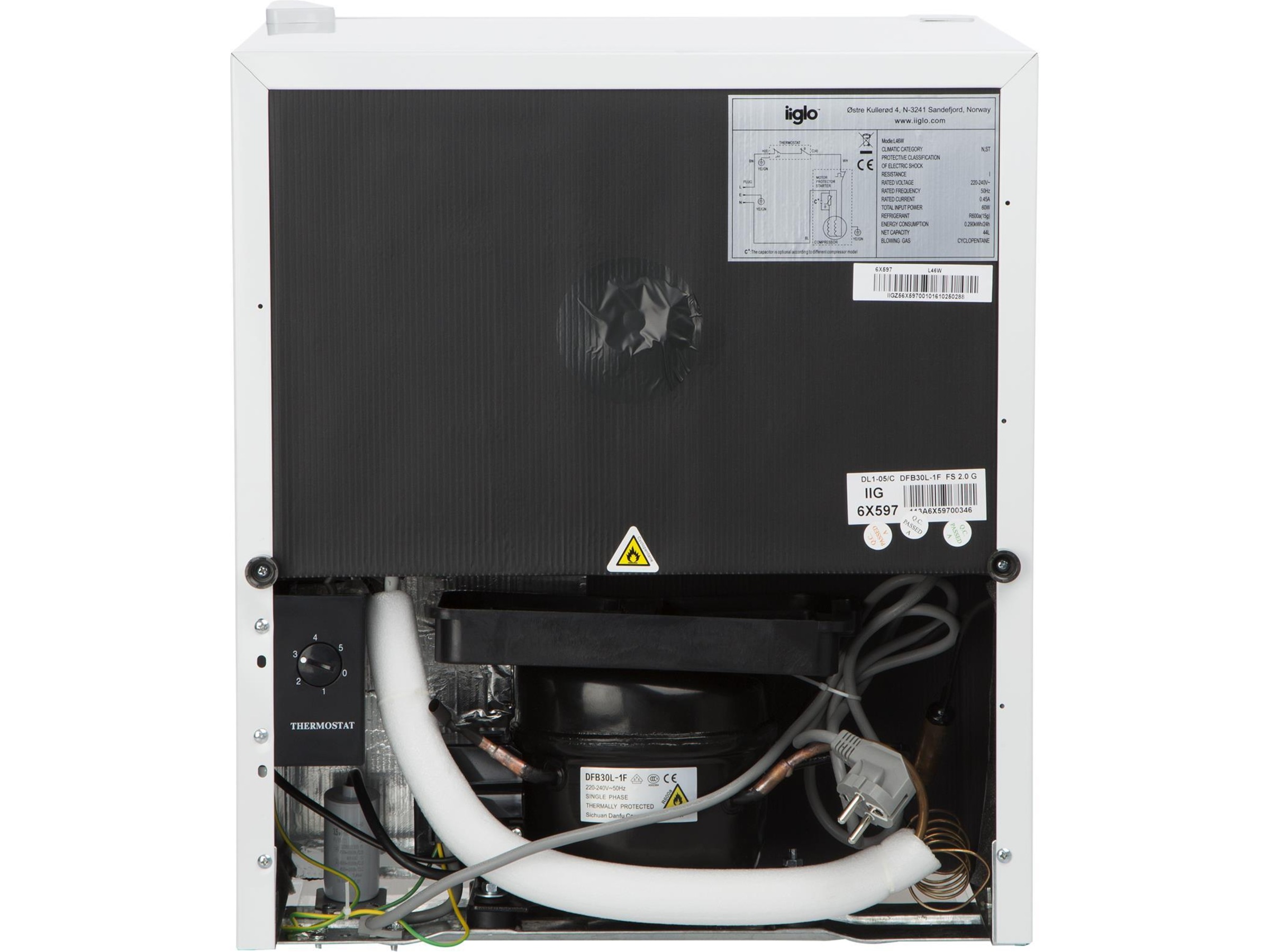 iiglo DL1-06 kjøleskap (hvit) Minikjøleskap