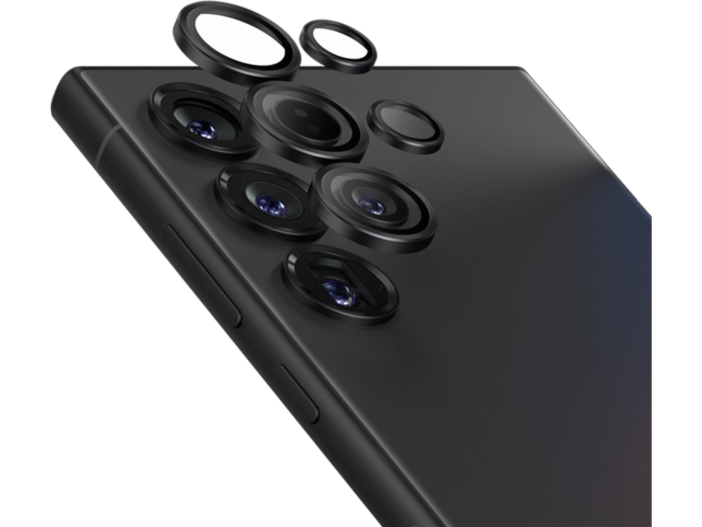 PanzerGlass Galaxy S25 Ultra Hoops Ceramic Linsebeskytter (sort) Skjermbeskyttelse