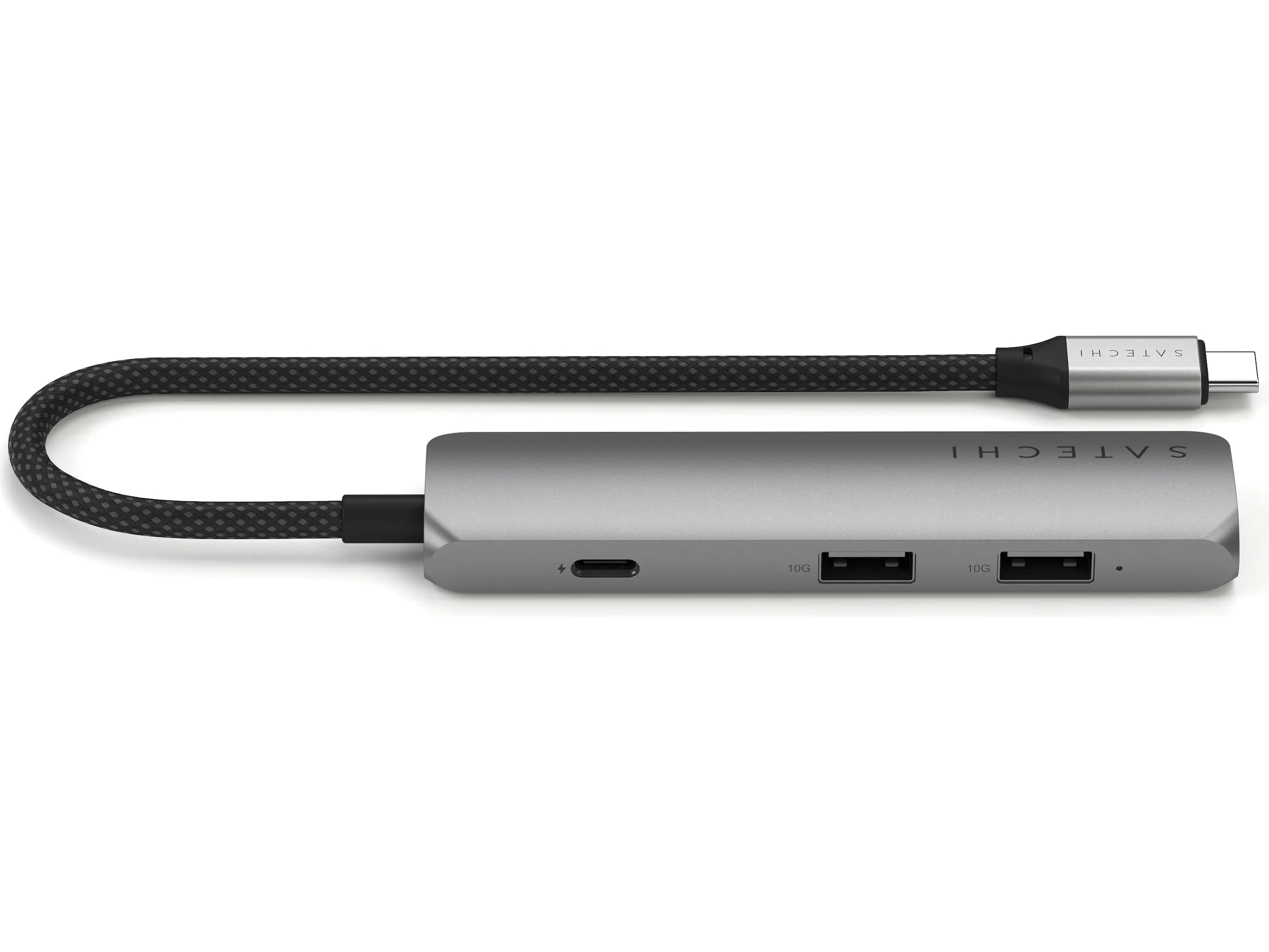 Satechi 4-i-1 Slim 4K Multiport docking (stellargrå) Dockingstasjon & USB-HUB