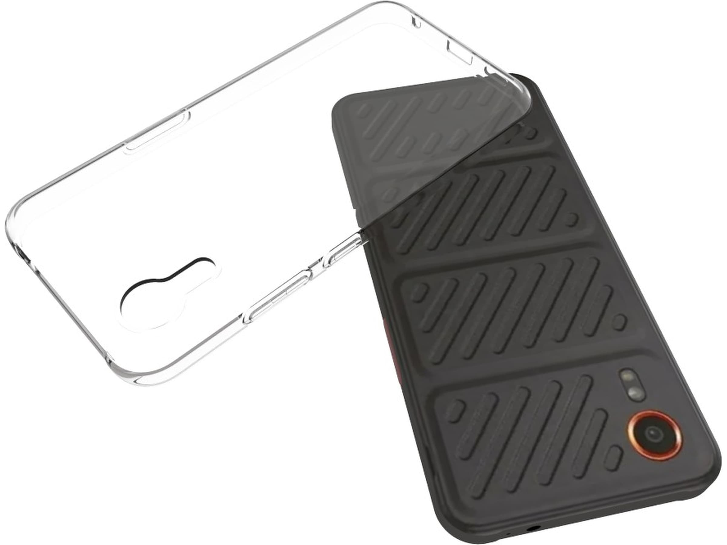 iiglo Samsung XCover 7 Silikondeksel (gjennomsiktig) Deksel til mobiltelefon