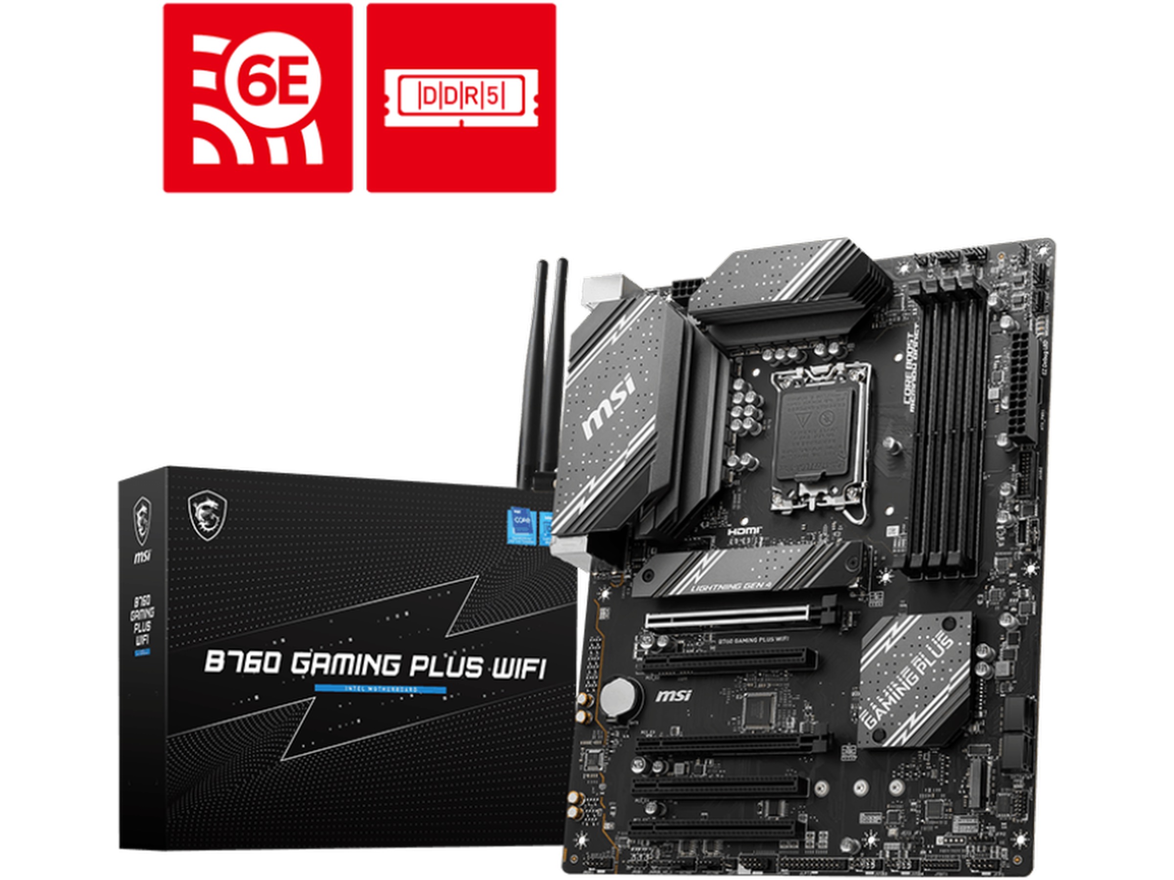 MSI B760 Gaming Plus WiFi Hovedkort Intel Socket