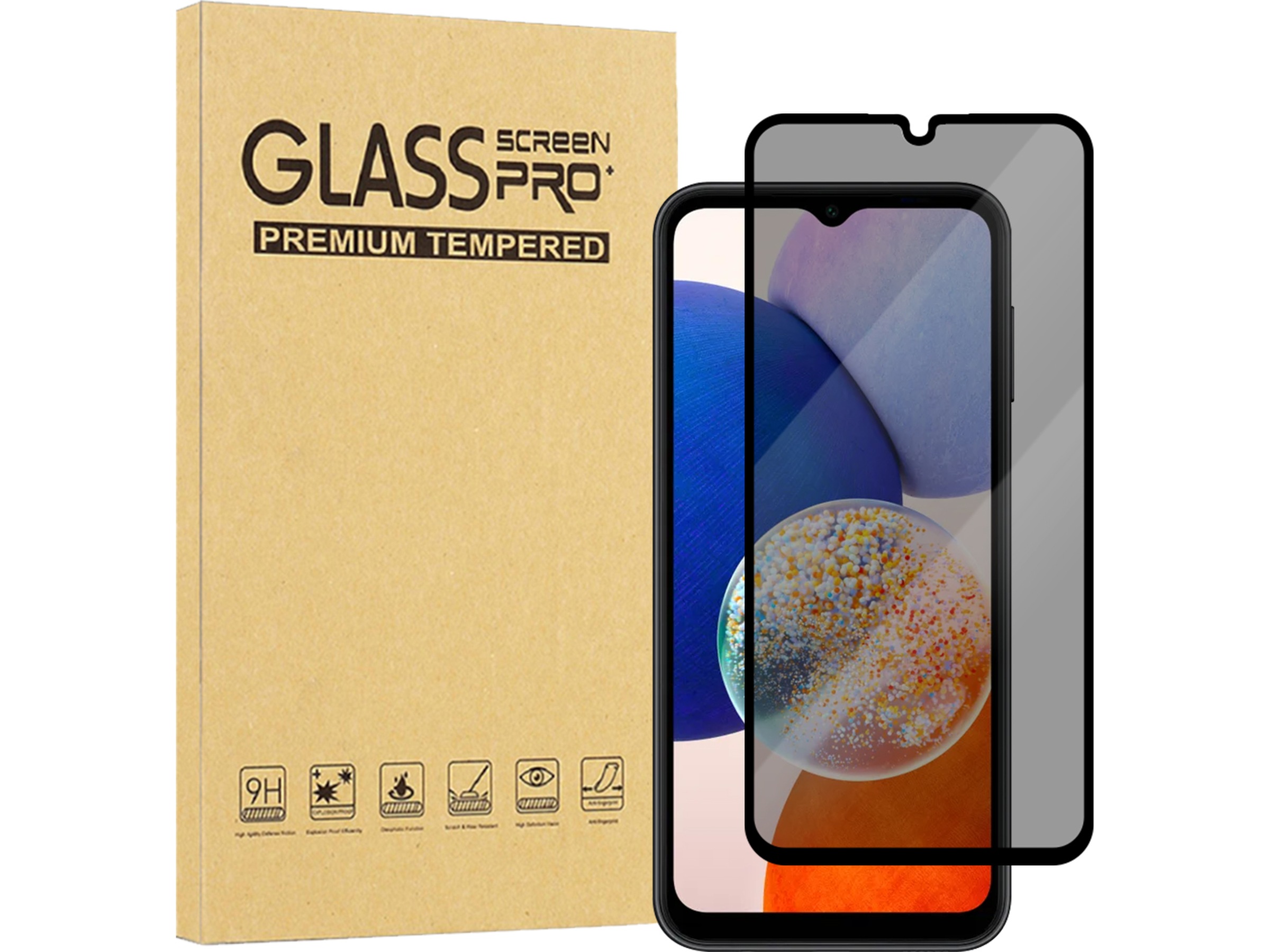 iiglo Samsung Galaxy A15 Privacy Skjermbeskytter Skjermbeskyttelse