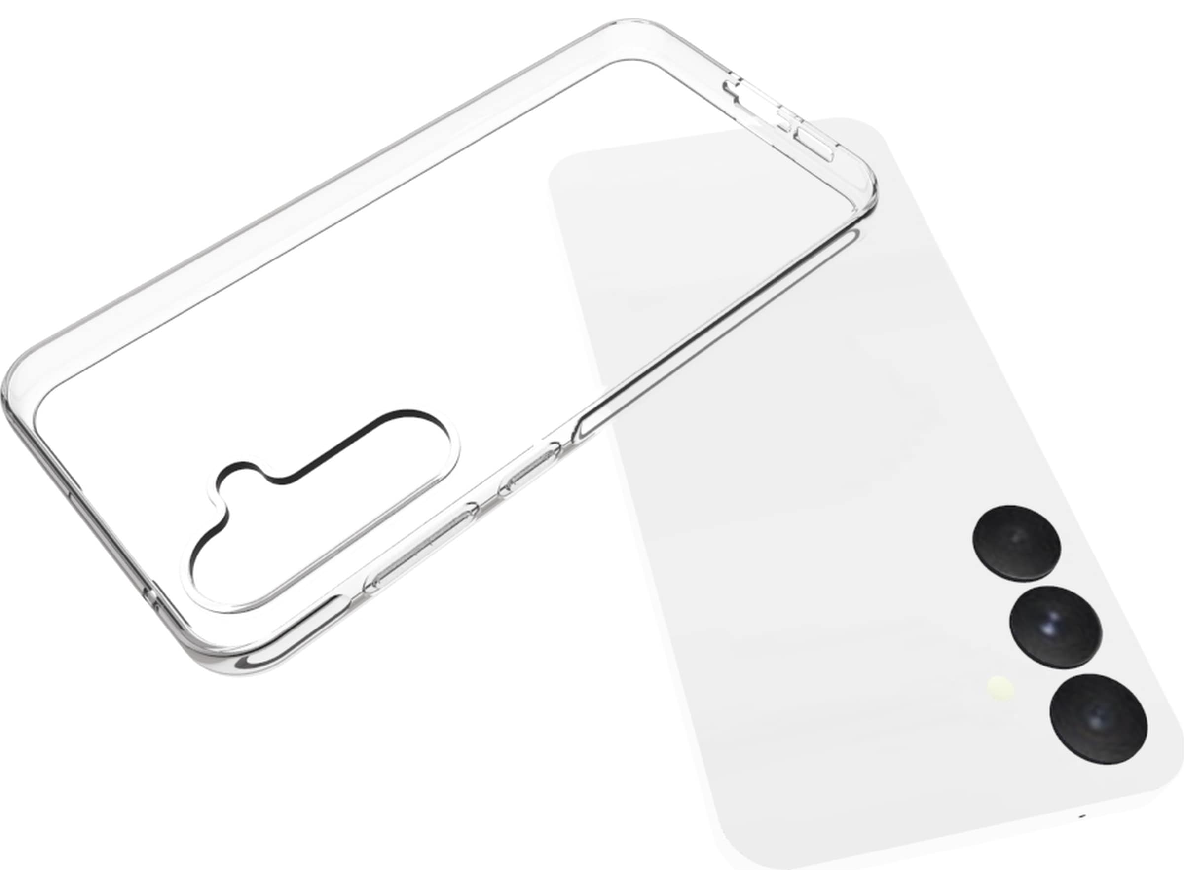 iiglo Samsung Galaxy A55 Silikondeksel (gjennomsiktig) Deksel til mobiltelefon