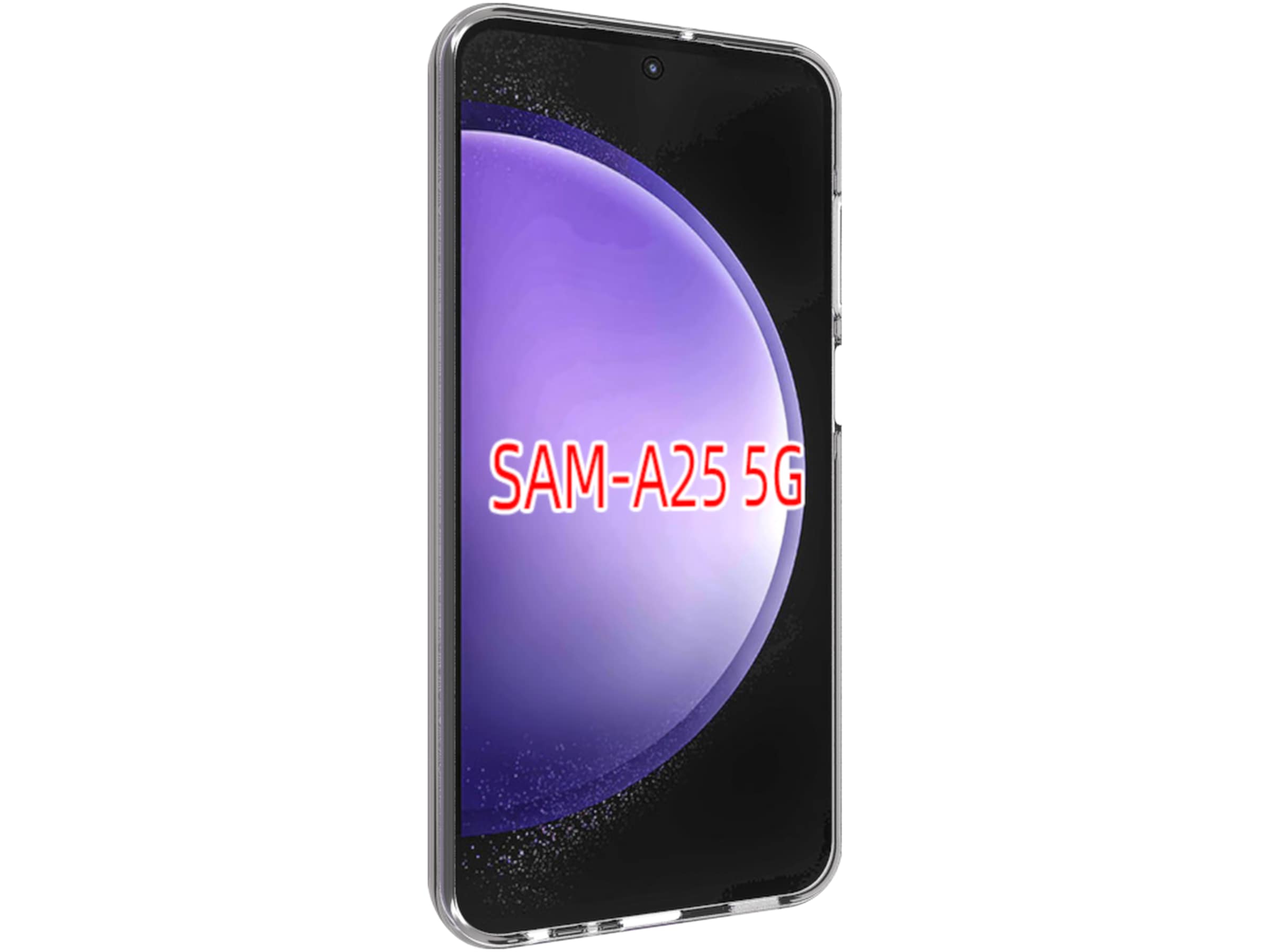 iiglo Samsung Galaxy A25 Silikondeksel (gjennomsiktig) Deksel til mobiltelefon