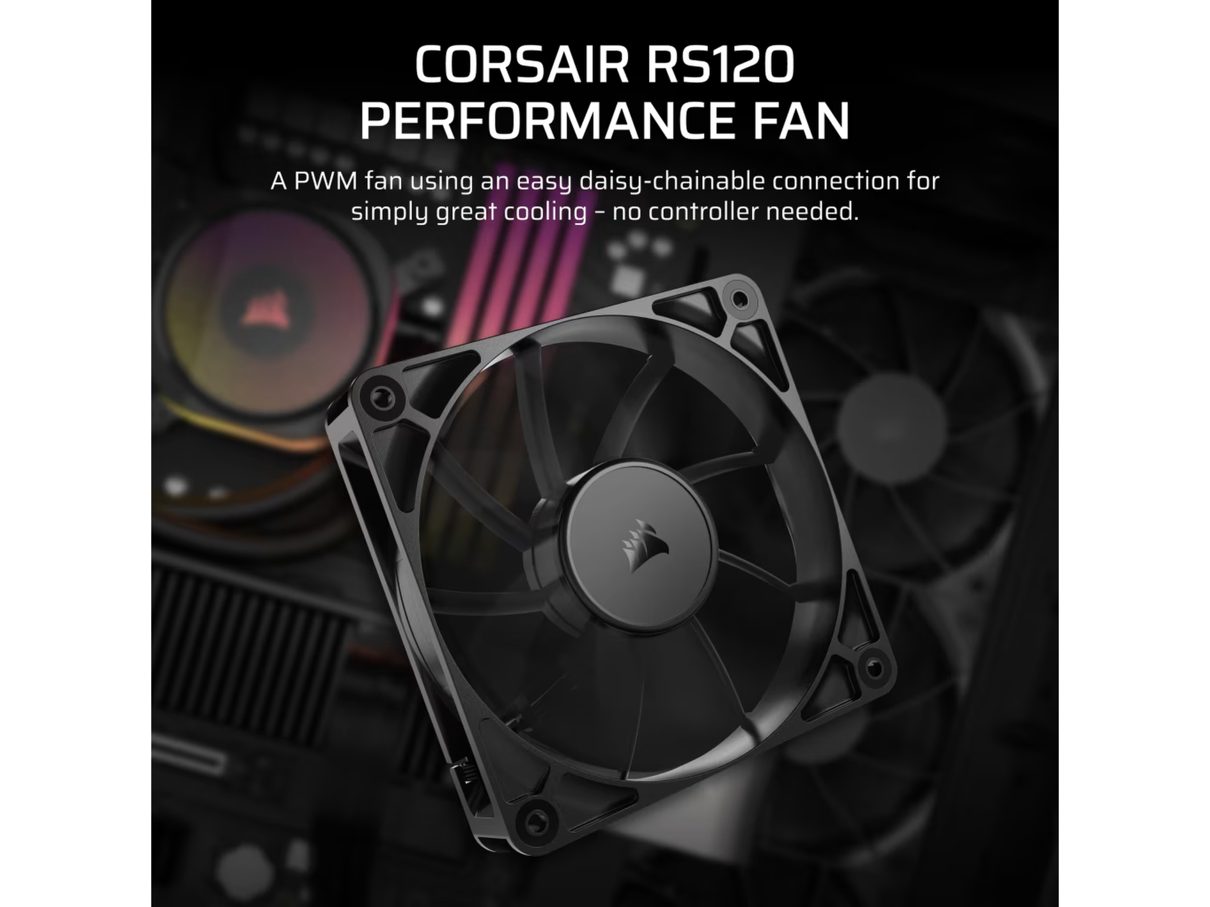 Corsair RS120 Vifte (sort) Vifter