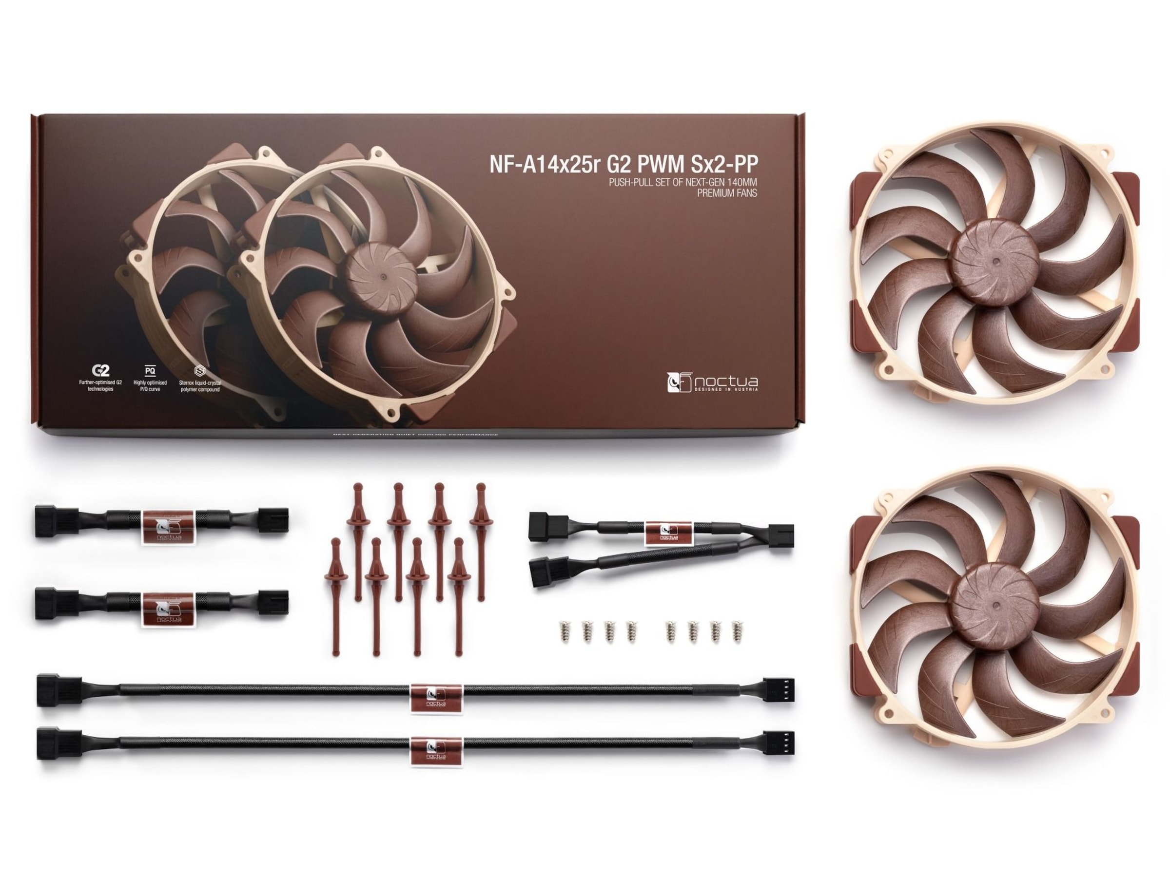 Noctua NF-A14x25r G2 PWM Sx2-PP Vifte Vifter