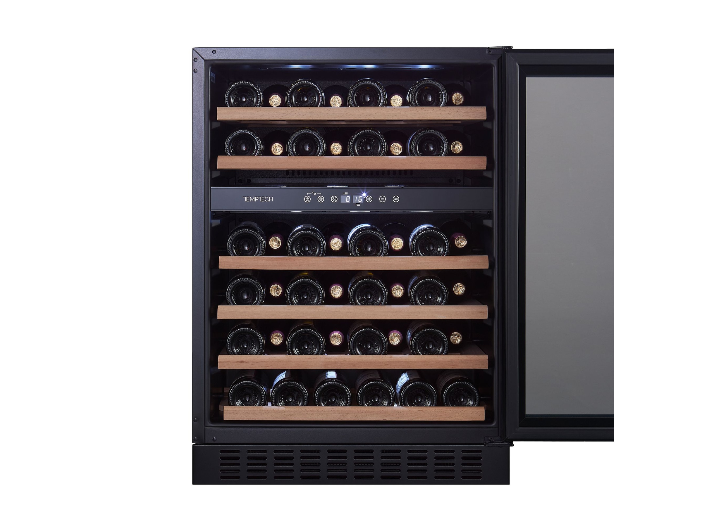 Temptech Classique CLX60DB vinskap (46 flasker) Frittstående vinskap