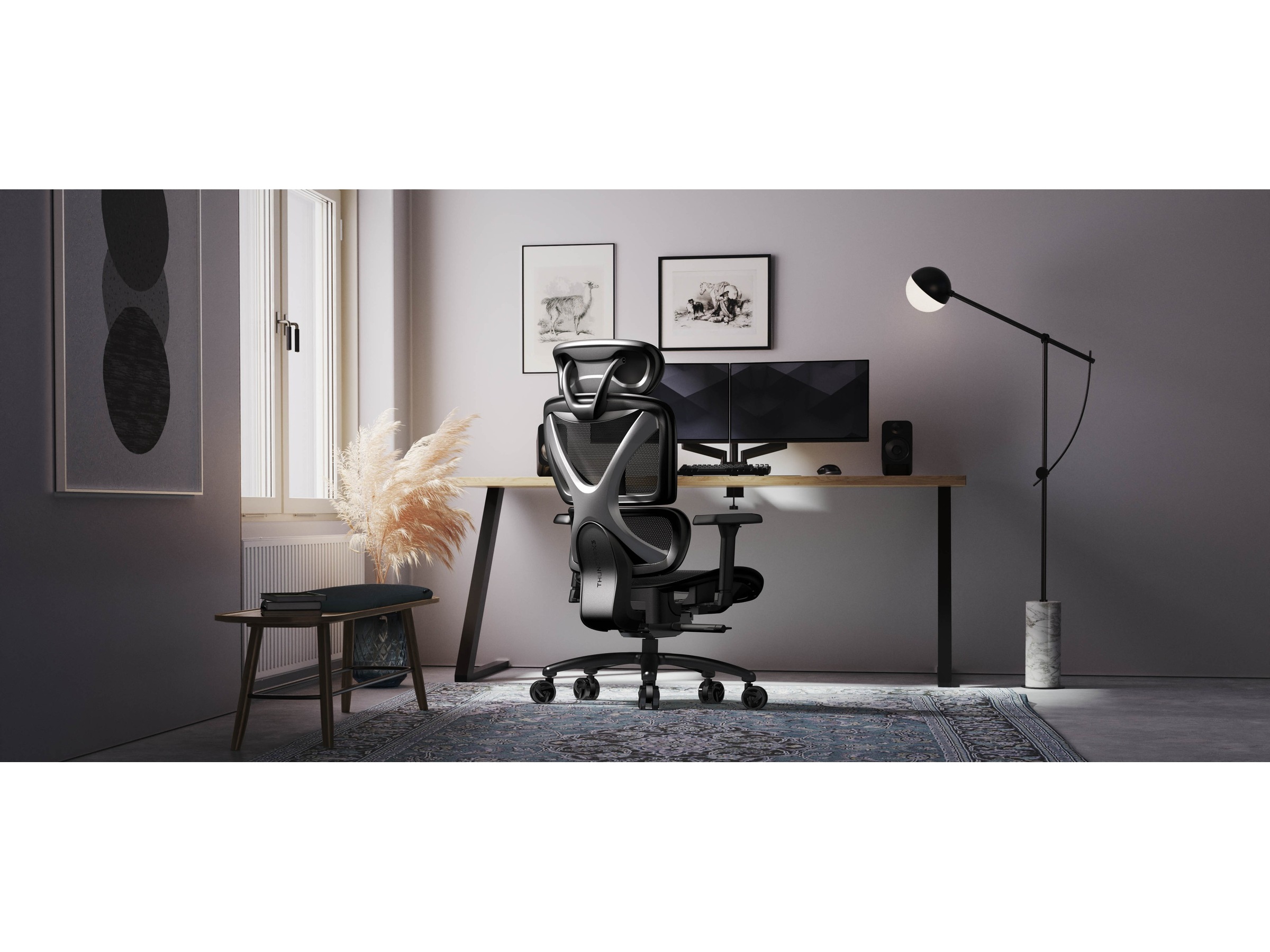 ThunderX3 XTC ergonomisk kontorstol (mesh black) Kontorstoler