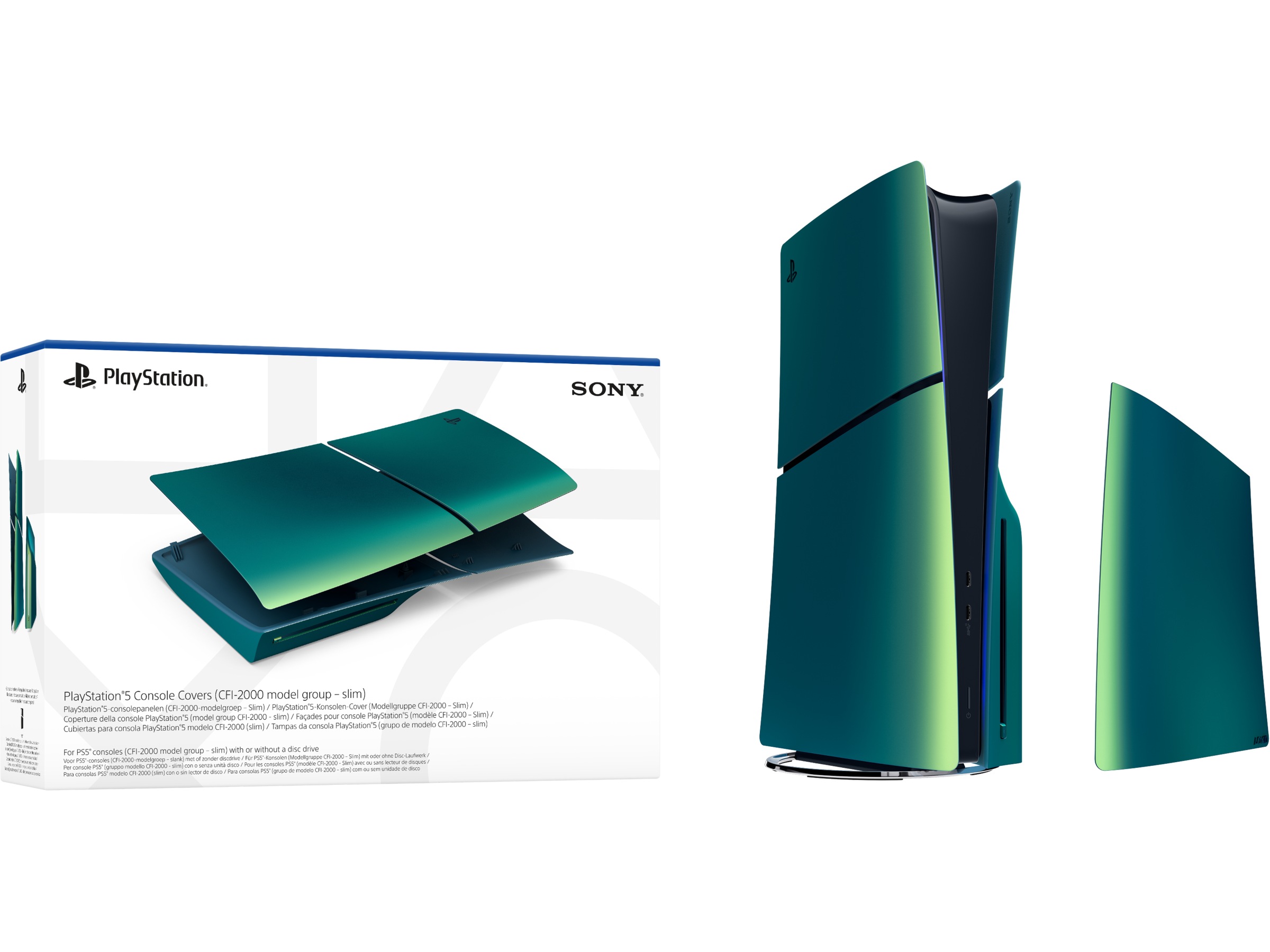PlayStation 5 Konsolldeksel (Chroma Teal) Tilbehør til PS5