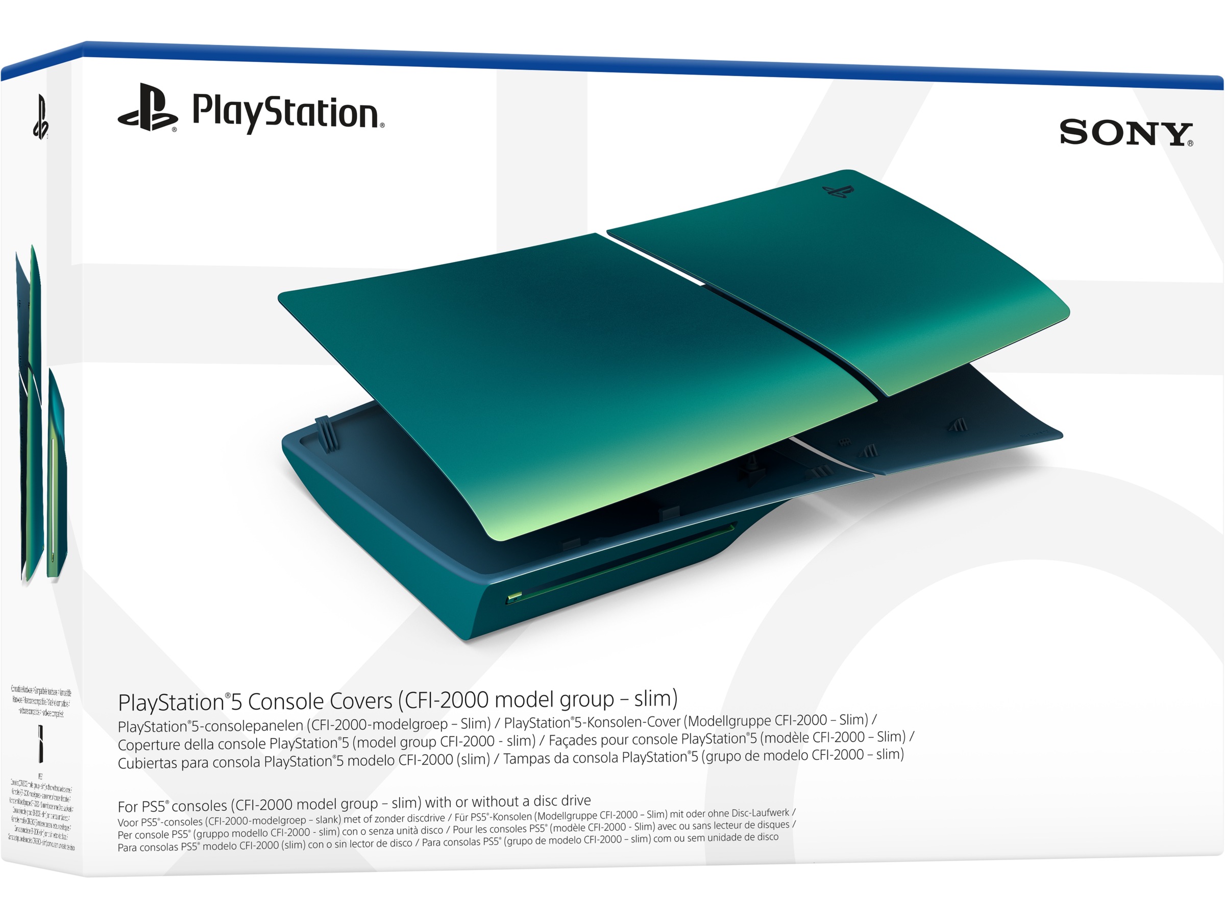 PlayStation 5 Konsolldeksel (Chroma Teal) Tilbehør til PS5