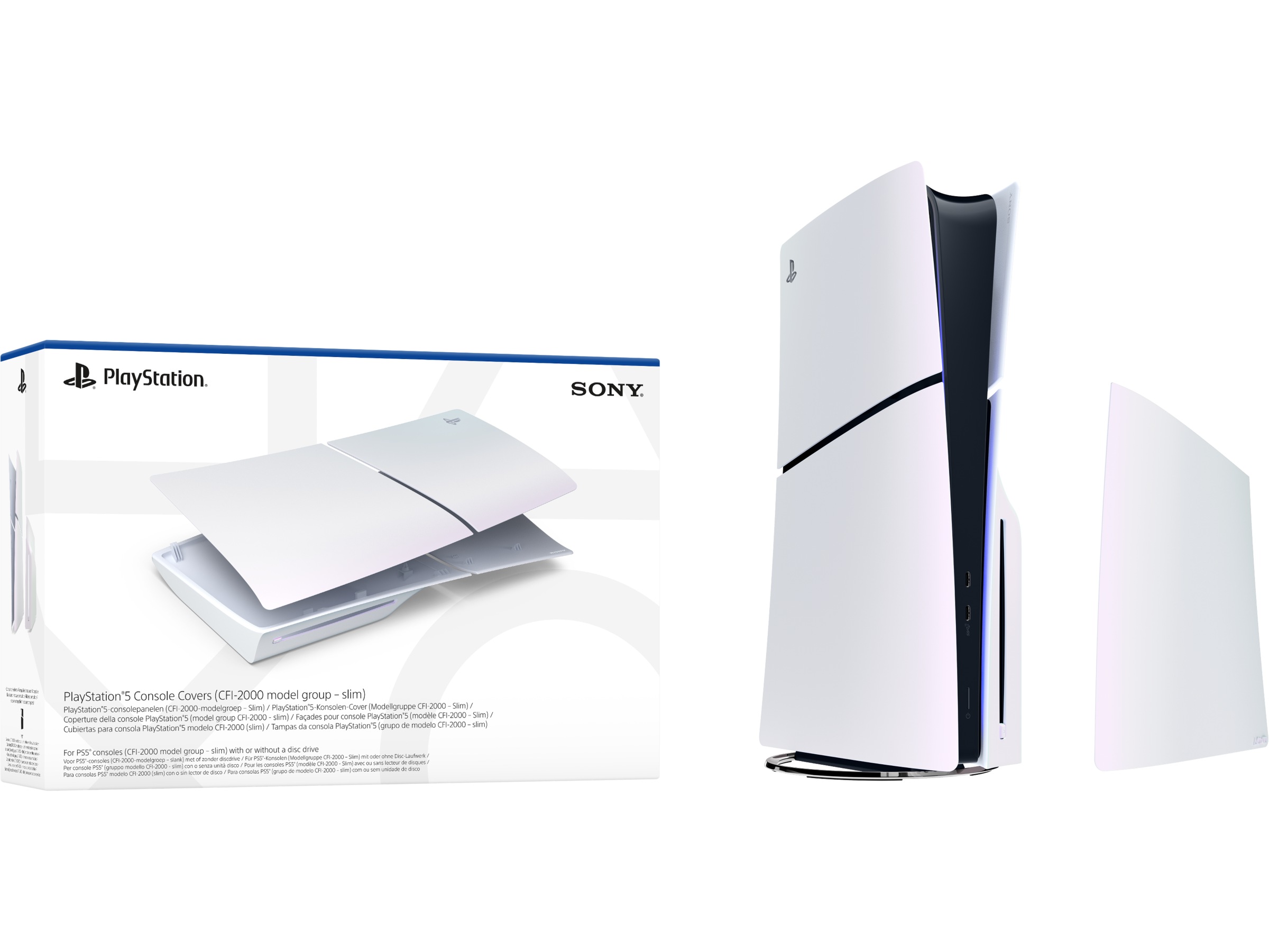 PlayStation 5 Konsolldeksel (Chroma Pearl) Tilbehør til PS5