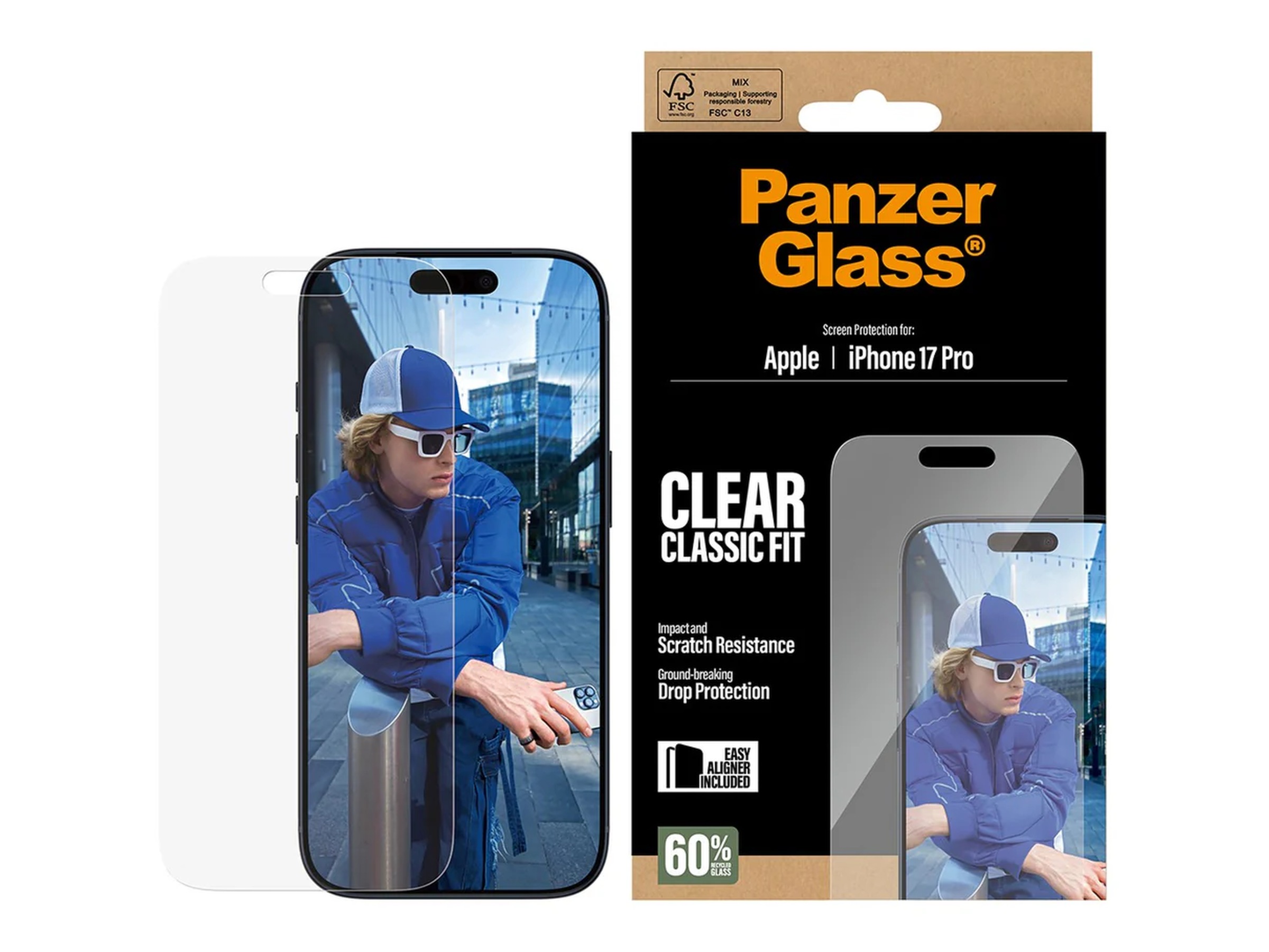 PanzerGlass iPhone 17 Pro Skjermbeskytter Skjermbeskyttelse