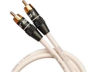 Supra Sublink RCA kabel 2m (hvit) HiFi- & høyttalerkabler