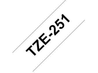 Brother Tape 24mm Sort/Hvit Label-produkter