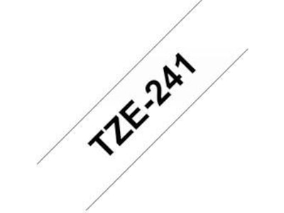 Brother Tape 18mm Sort/Hvit Label-produkter