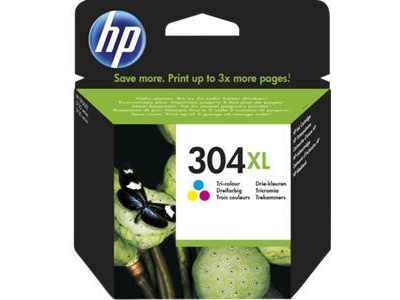 HP Blekk 304XL Tri-Colour Blekkpatroner