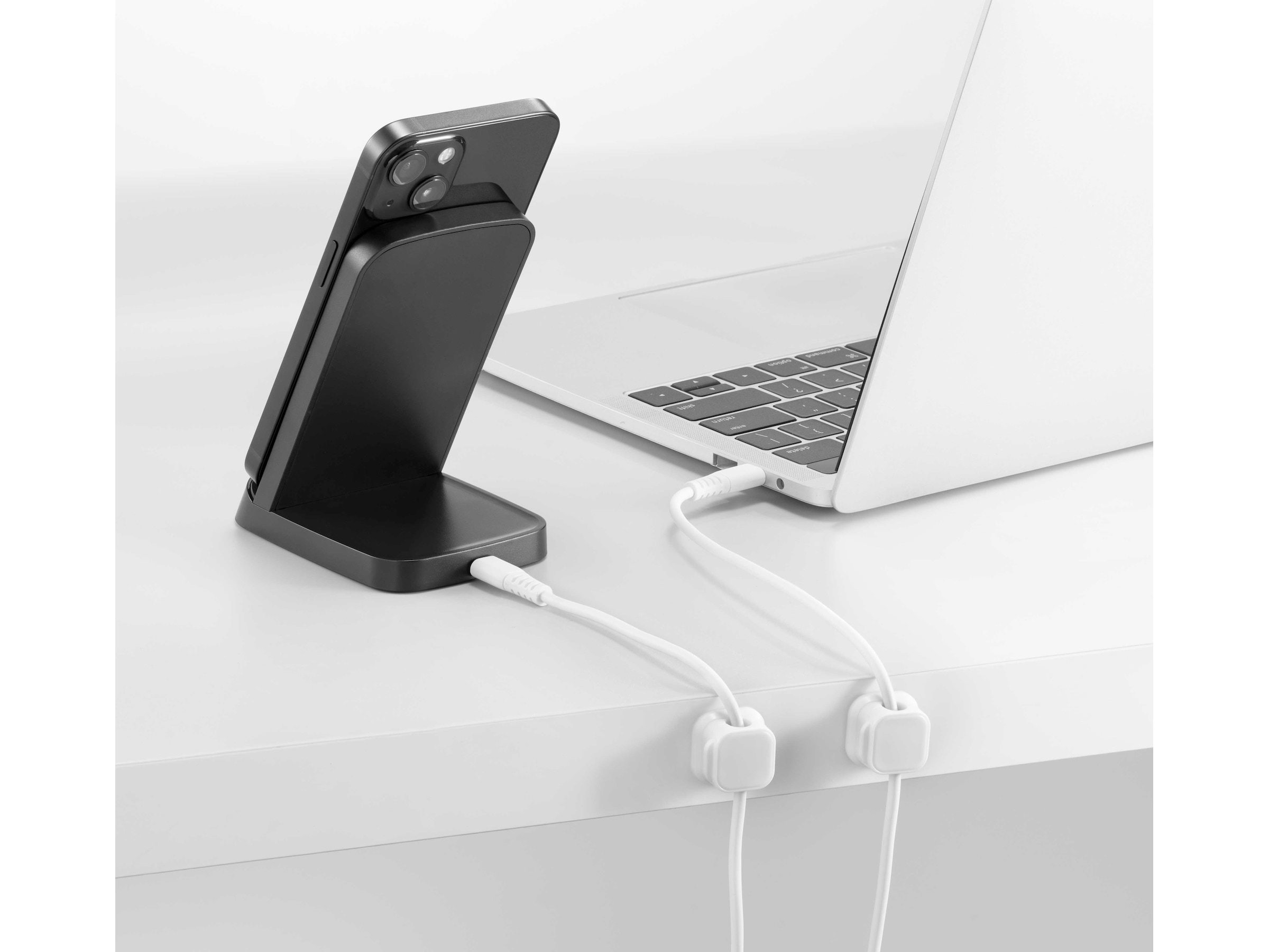 Andersson kabelklips magnetiske 4pk (hvit) Kabelskjulere & tilbehør