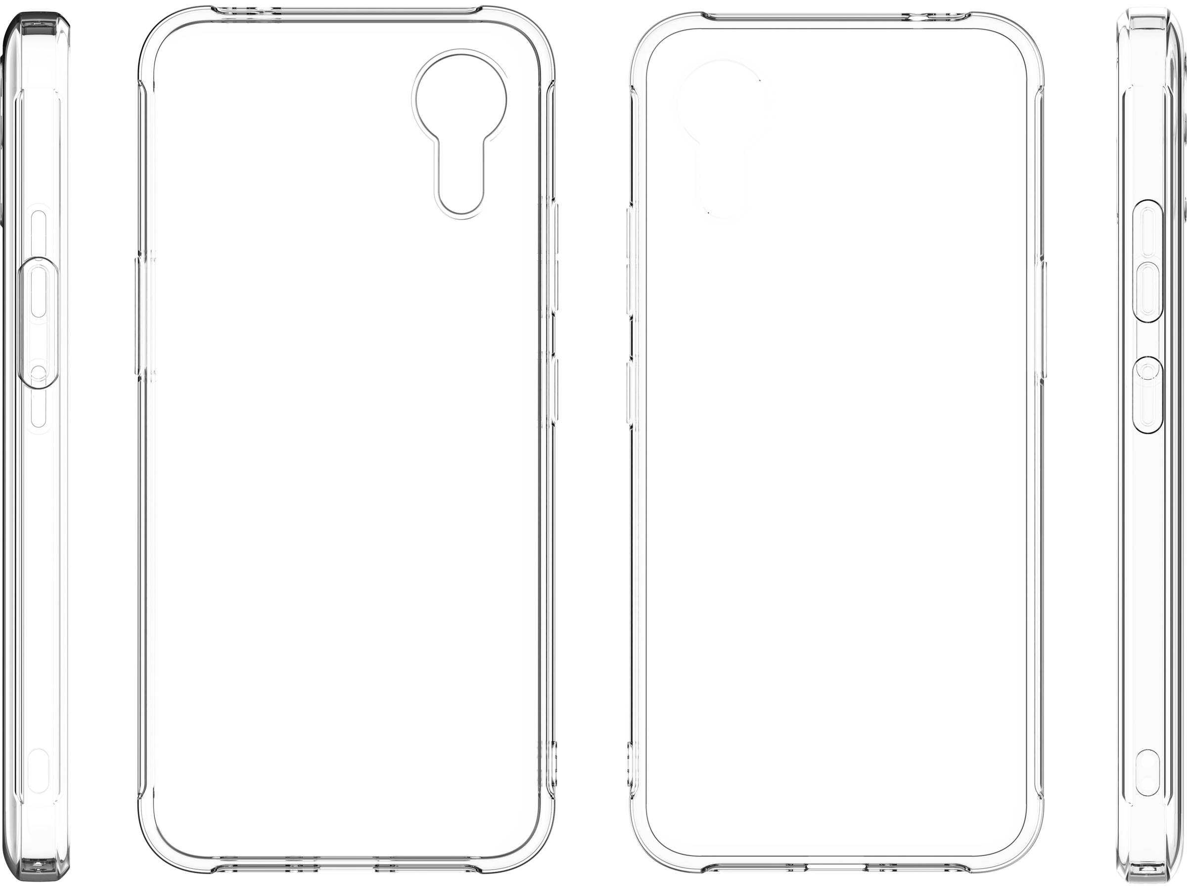 iiglo Galaxy Xcover 7 Pro Clear Case (gjennomsiktig) Deksel til mobiltelefon