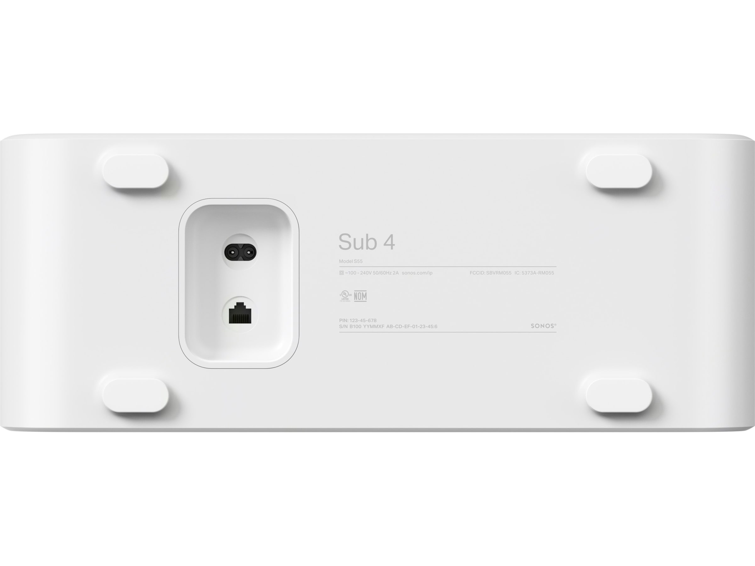 Sonos Sub 4 (hvit) Subwoofere