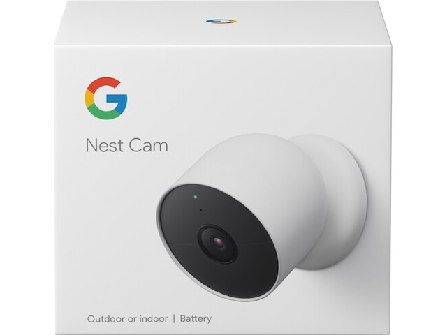 Google Nest Kamera -utendørs/innendørs, batteri (hvit) Overvåkningskameraer
