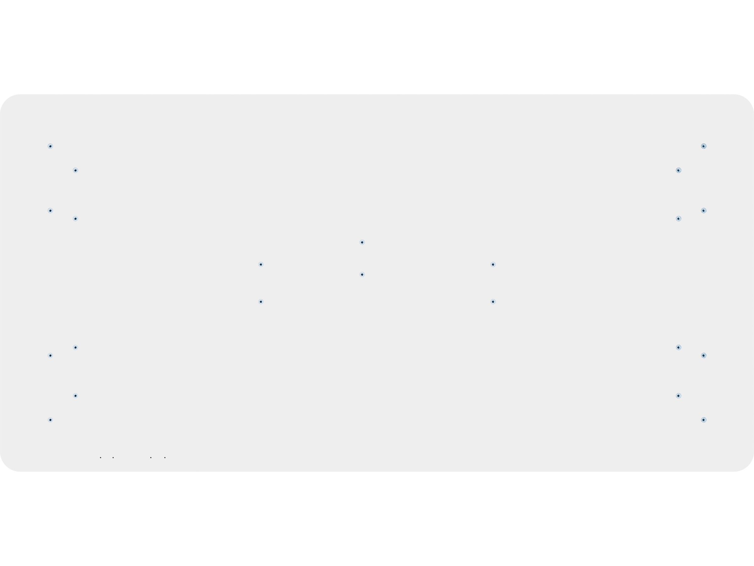 iiglo Skrivebordsplate 150cm (hvit) Bordplate