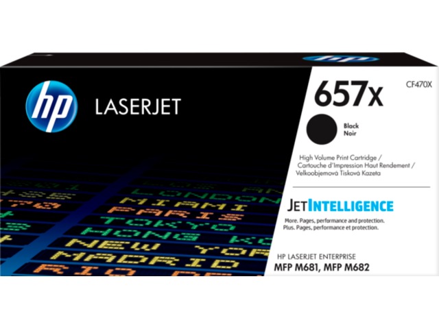 HP Toner 657X Sort Lasertoner