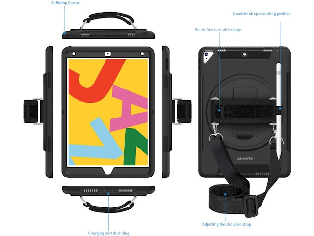 4smarts iPad 10,9" / 11" Rugged Case Grip Deksel til nettbrett